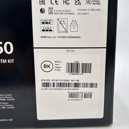 New Canon EOS R50 24.2MP Mirrorless Camera Kit w/ RF-S 18-45mm Lens