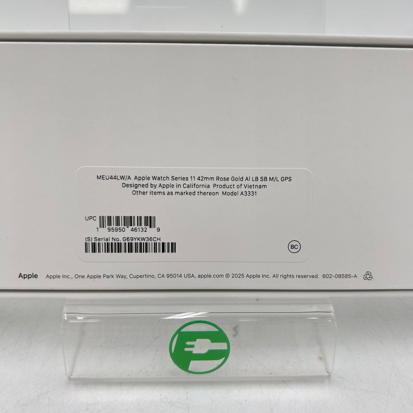 New GPS Only Apple Watch Series 11 42MM Rose Gold Aluminum MEU44LW/A