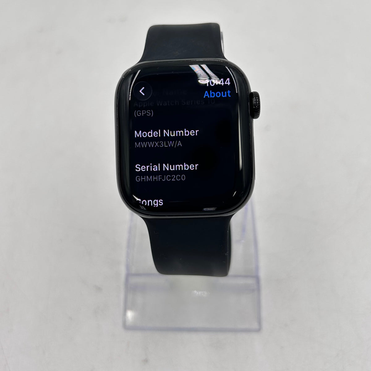 GPS Only Apple Watch Series 10 42MM Black Aluminum Black Solo Loop MWWX3LW/A