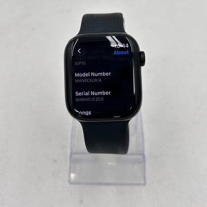 GPS Only Apple Watch Series 10 42MM Black Aluminum Black Solo Loop MWWX3LW/A