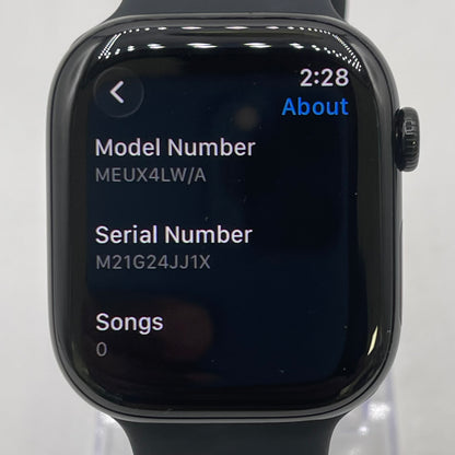 GPS Only Apple Watch Series 11 46MM Space Gray Aluminum Black Sport Band 