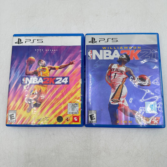 Lot of 2 Sony PlayStation 5 PS5 Games NBA 2K21 | NBA 2K24