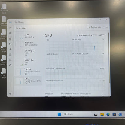 Dell G5 15.6" i7-9750H 2.6GHz 16GB RAM 256GB SSD 1TB HDD GeForce GTX 1660 Ti