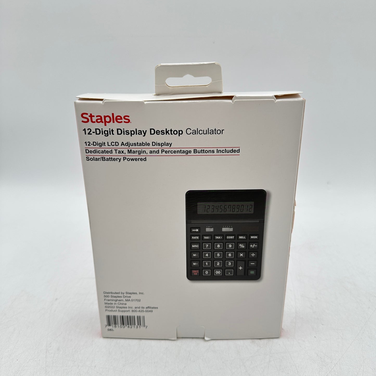 New Staples 12-Digit Desktop Calculator ST290