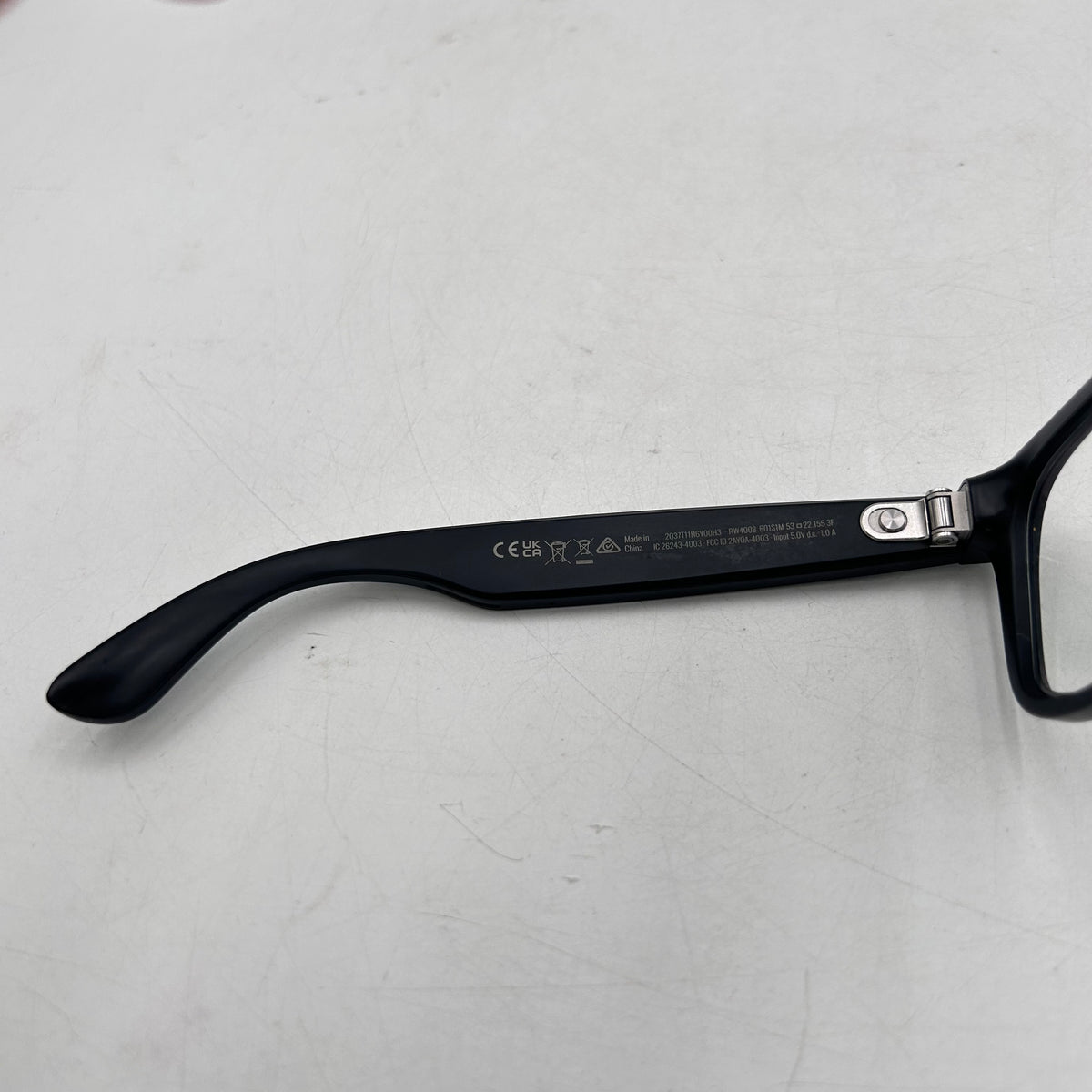 Ray-Ban Meta Wayfarer Gen 1 Matte Black Transitions RW4008 601 AI Smart Glasses