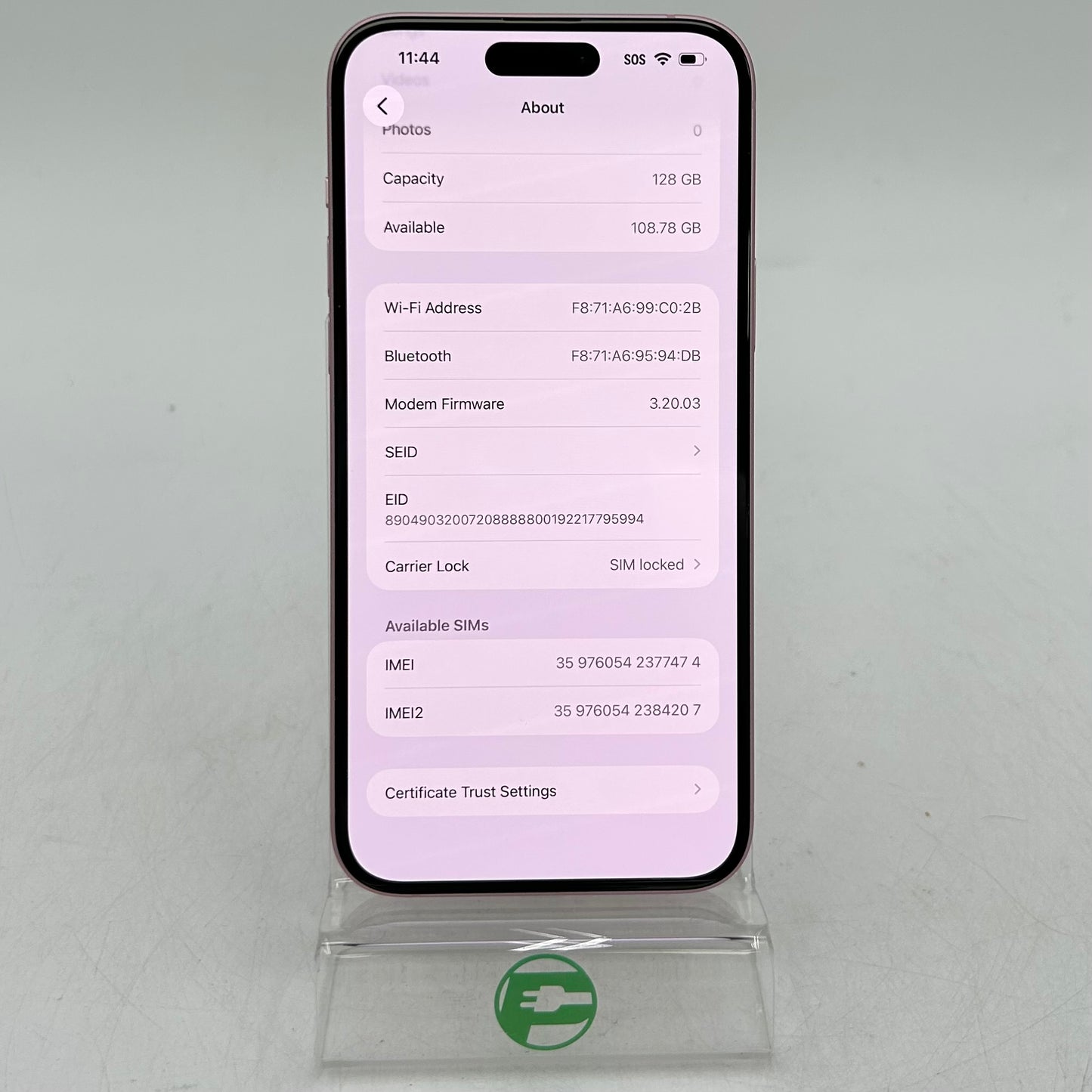 T-Mobile Apple iPhone 15 Plus 128GB Pink MTXT3LL/A