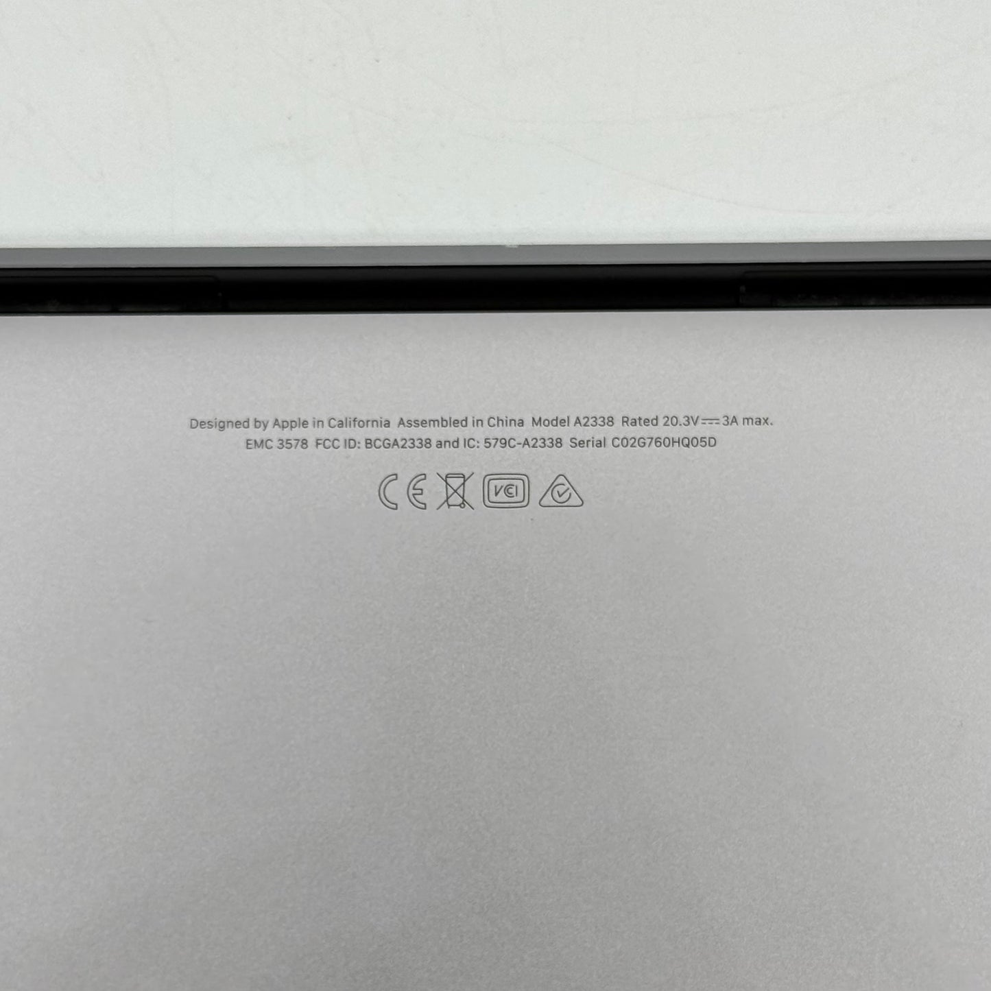 2020 Apple MacBook Pro 13.3" M1 8C GPU 3.2GHz 8GB RAM 256GB SSD A2338