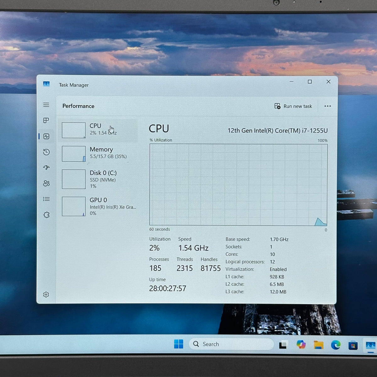 Dell Inspiron 3520 15.6" i7-1255U 1.7GHz 16GB RAM 1TB SSD