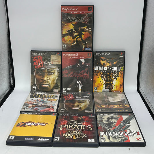 Lot of 10 Sony PlayStation 2 PS2 Games