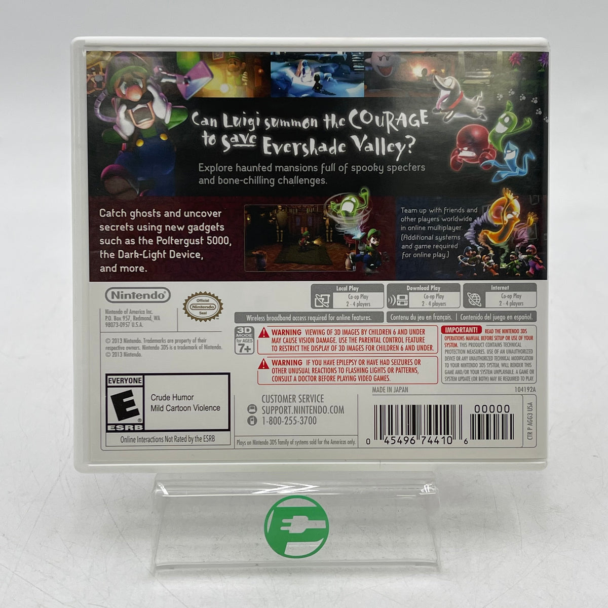 Luigi's Mansion Dark Moon (Nintendo 3DS, 2013)