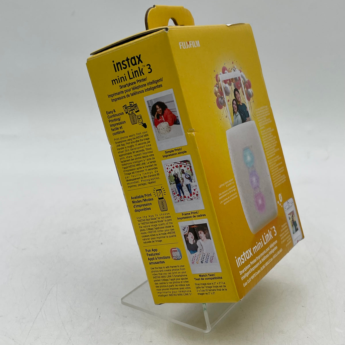New FUJIFILM Instax mini Link 3 Smartphone Printer FUJINSLINK3WE-U Clay White