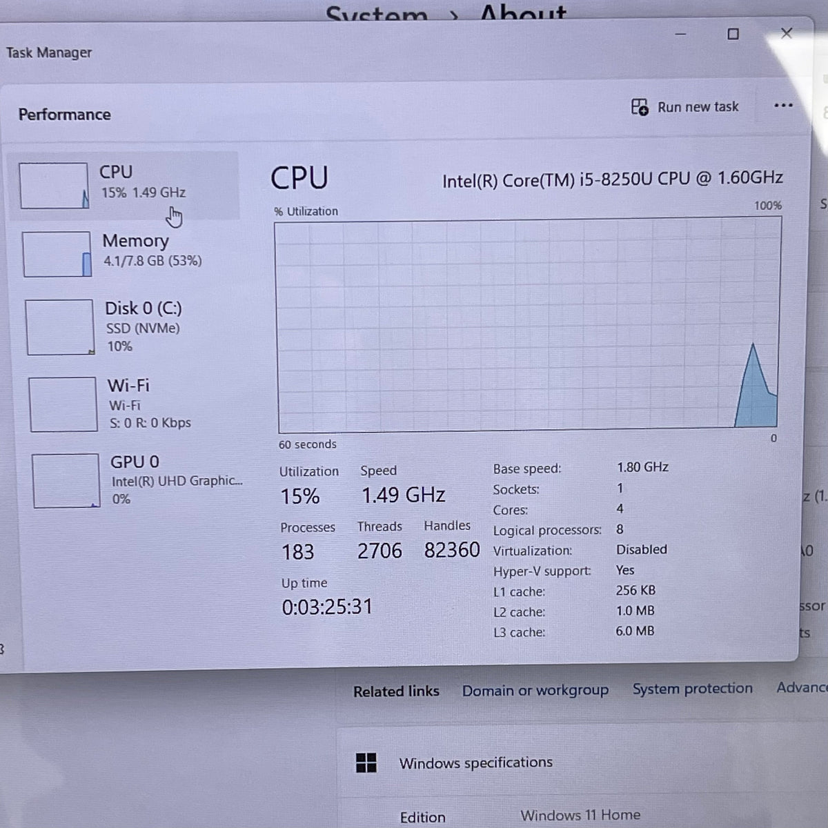 HP Envy x360 15M-CN0011DX 15.6" i5-8250U 1.6GHz 8GB RAM 256GB SSD