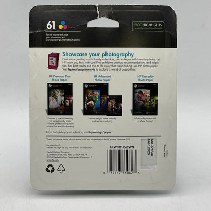 New HP 61 CH562WN Tri-color Ink Cartridge