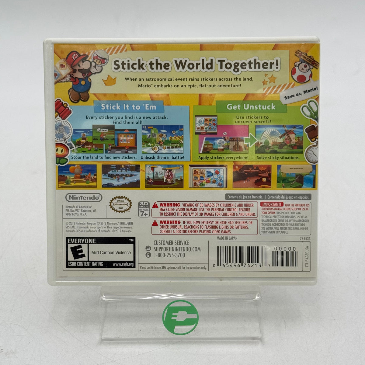 Paper Mario Sticker Star (Nintendo 3DS, 2012)
