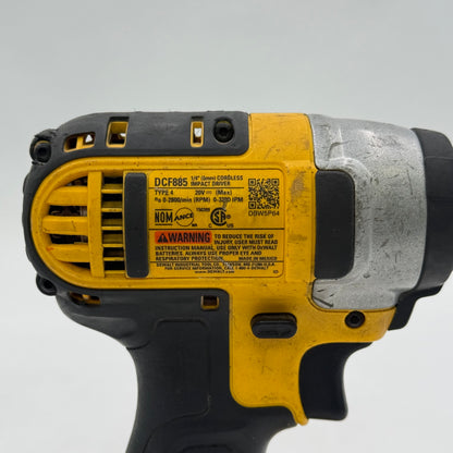 DeWalt DCF885 20V MAX 1/4" (6mm) Cordless Impact Driver