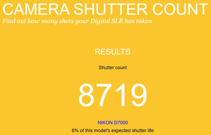 Nikon D7000 16.2MP Digital SLR DSLR Camera 8719 Shutter Count