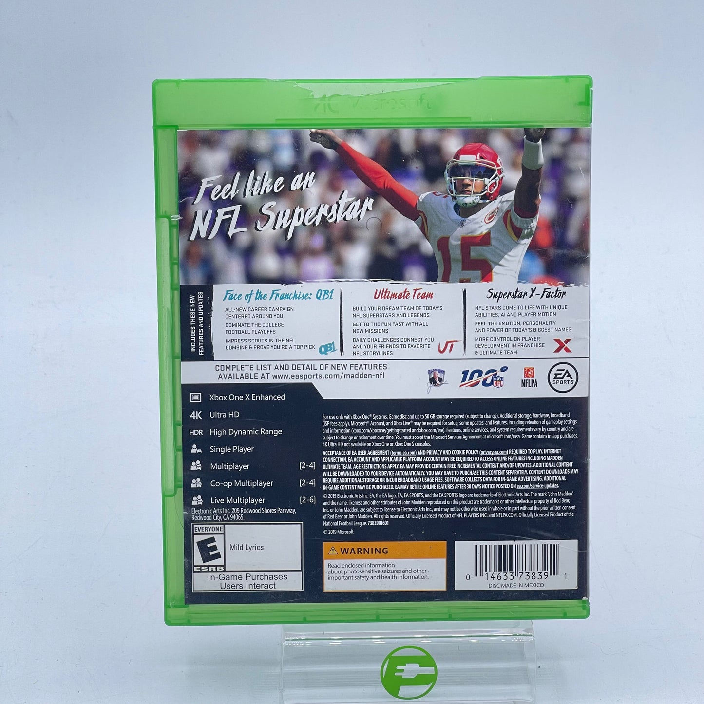 Madden NFL 20  (Microsoft Xbox One,  2019)