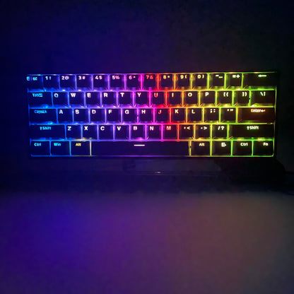 SkyLoong SK61S 61 Keys Hot Swappable RGB Mechanical Keyboard RGB Grey Black & Red