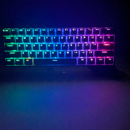 SkyLoong SK61S 61 Keys Hot Swappable RGB Mechanical Keyboard RGB Grey Black & Red