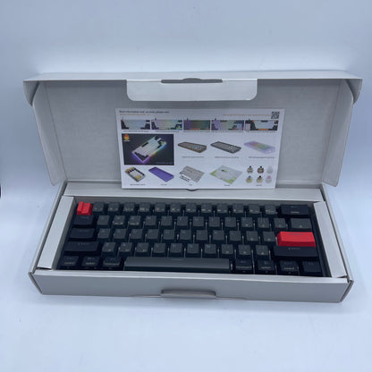 SkyLoong SK61S 61 Keys Hot Swappable RGB Mechanical Keyboard RGB Grey Black & Red